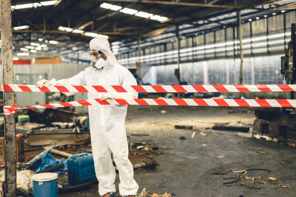 Professional Infectious Disease Decontamination technician working in Rockland, ME
